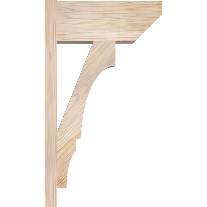 Persienne balboa à lattes en bois rustique, P 18 po x H 30 po, Sapin Douglas de 7 1/2 po (lisse)