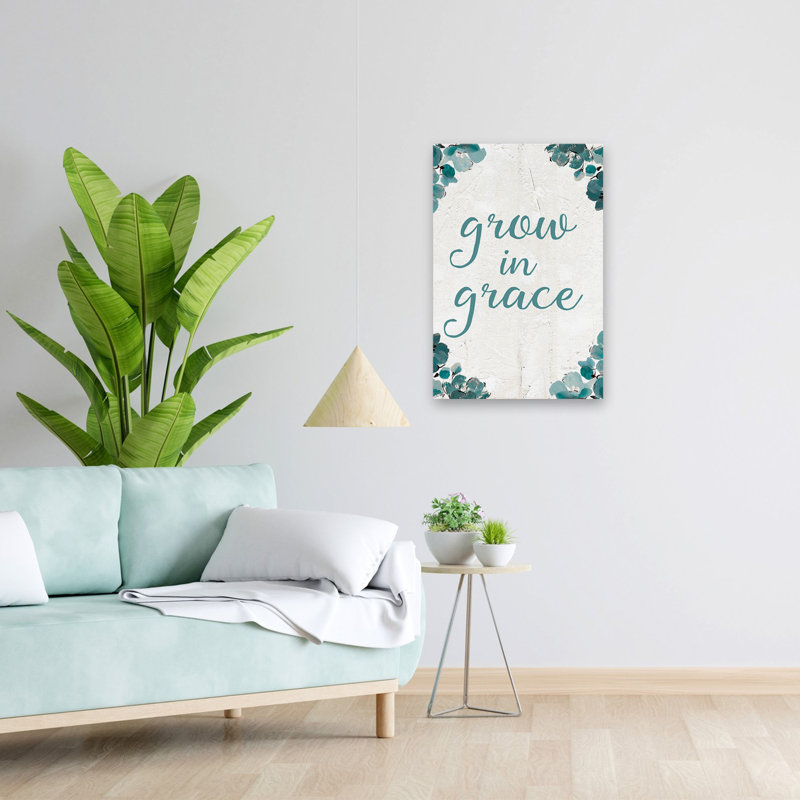 Abstrait Balance VI Crop I Grace - Art abstrait de fleurs bleues et noires, H 24 po x l 16 po