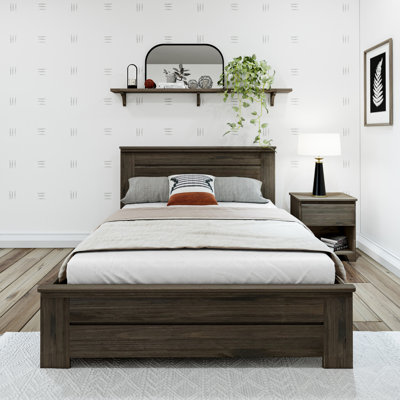 Decimus Solid Wood Platform Storage Bed