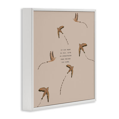 If You Want To Fly Framed Giclee Art by Amelia Noyes