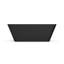 Baignoire autoportante noire matte 67 * 31,5 * 23,1 pouces, surface solide, confortable et sécuritaire pour les salles de bain familiales trempées de 67 pouces, salle de bain contemporaine