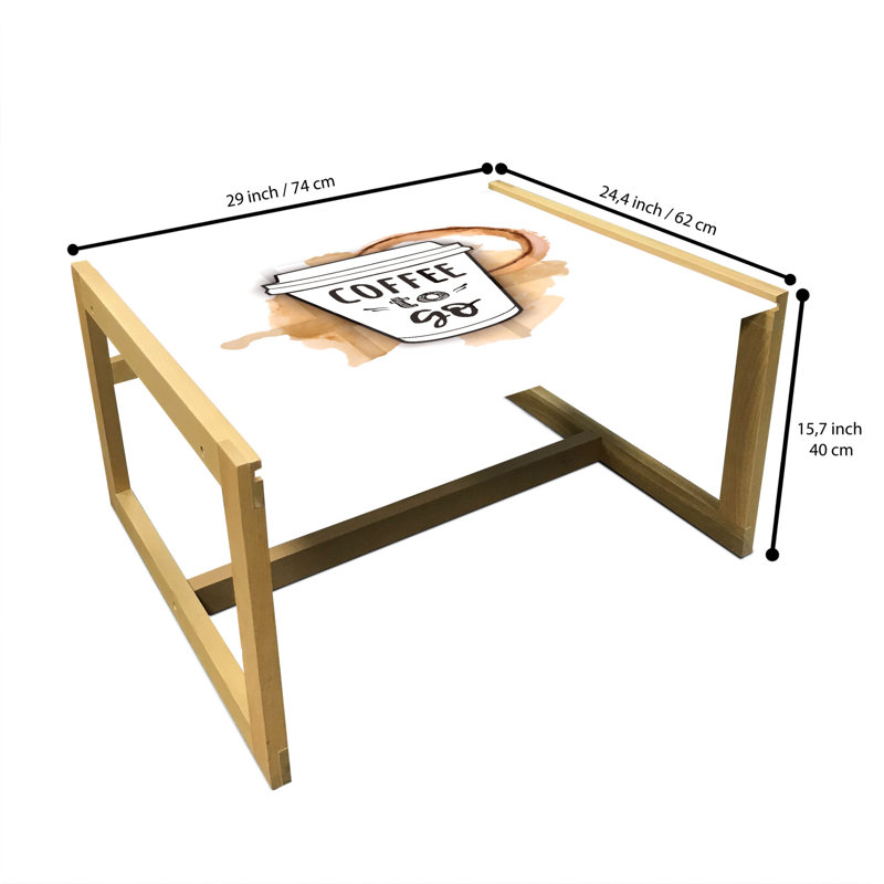 Jamirr Sled Coffee Table, 62cm H x 74cm W x 40cm D