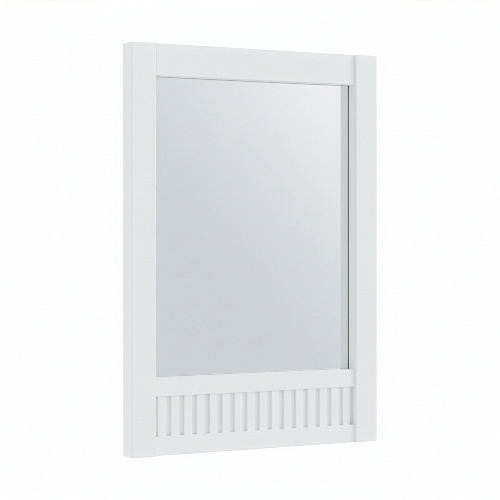 Through Lines Mirror, 30" x 22", White