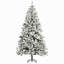 Arbre de Noël artificiel enneigé 7,5 pi avec branches réalistes-1165533333