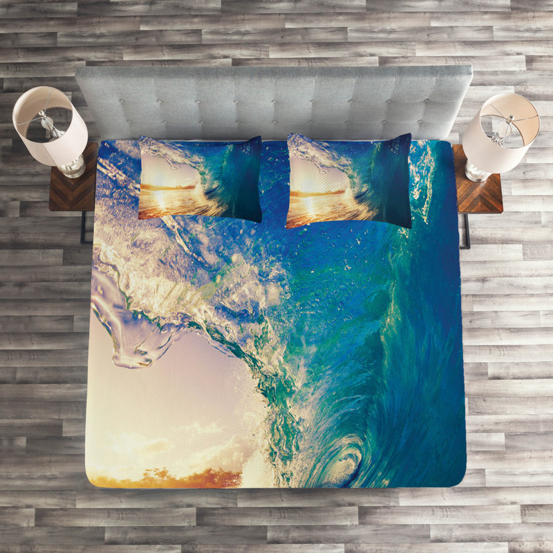 Hypnotic Coastal Polyester Coverlet