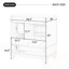 Meuble-lavabo avec lavabo, tablette et trois tiroirs-1997191574