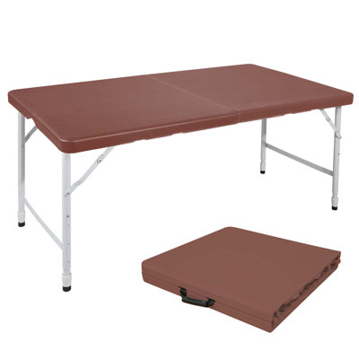 Table pliante portative intérieure et extérieure de 4 pi, poids maximum 135 kg, table pliable pour le camping