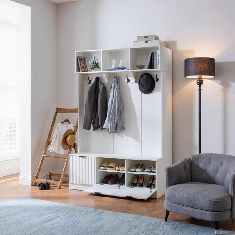 Portemanteaux minimaliste blanc chaud