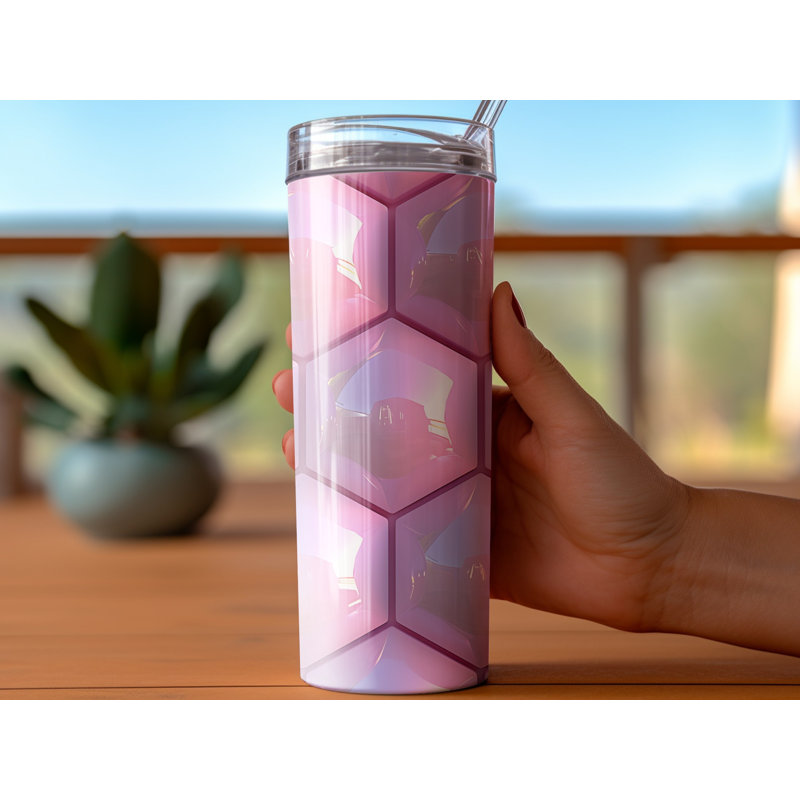 Choose Handmade Tumblers 591ml Vacuum Insulated Stainless Steel (18/8) Travel Tumbler with Straw