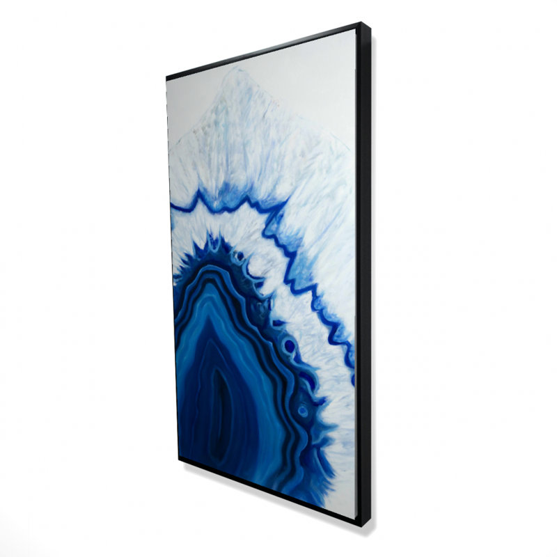 Agate geode slice - 24"x48" Framed canvas