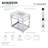 Kingston Brass Quadras 31-Inch Ceramic Console Sink with Steel Base and Shelf-49619310-49610547