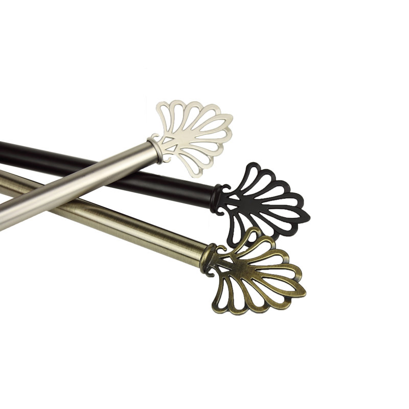 Tringle à rideaux simple Rimmer, De 28 po à 48 po de largeur, Noir