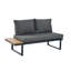 5-seat Outdoor Patio Lounge Set With Adjustable Recliners - Wpc Table, Side Shelves, Galvanized Iron Frame-1972171158
