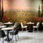 Papier peint adhésif pelez et collez Serene Wildflower Field, Forest View, brouillard doux, art mural-130462455