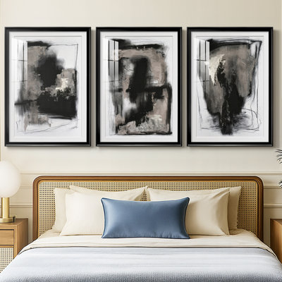 Shadow Resistance I  -Custom Framed  Premium Print W Matt - 3 Pieces