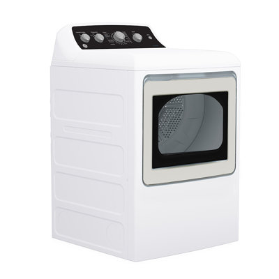 Ge 7.2 Cu.ft. Top Load Gas Dryer With Sanifresh Cycle White - Gtd49Gbmrws