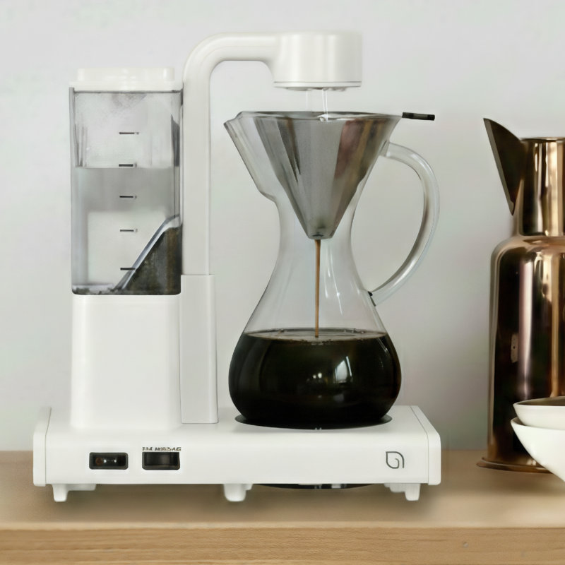 WILLOW Artisan Brew Automatic Pour Over Coffee Maker- Blooming Technology - WHITE, White