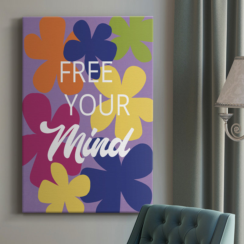«Free Your Mind», reproduction sur toile tendue, H 18 po x l 12 po x P 1 po