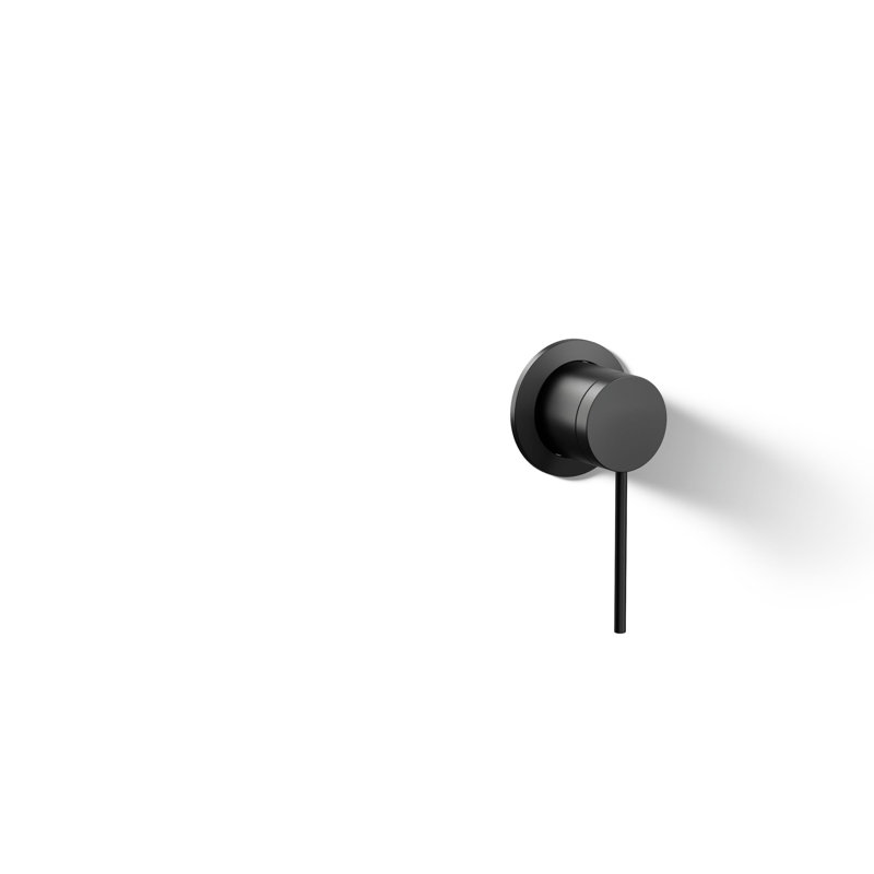 Components Wall-Mount Bathroom Sink Faucet Handle, Matte Black