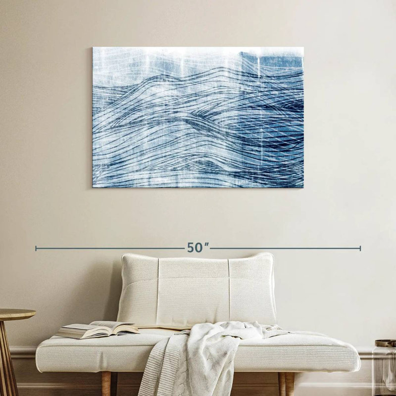 Gillard Indigo Waves I, H 26 po x l 39 po