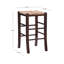 Tabouret de bar et de comptoir avec siège en rotin Halvorson-1156844849-1156844850