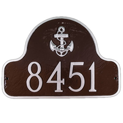 Plaque d'adresse avec arche d'ancrage et piquets