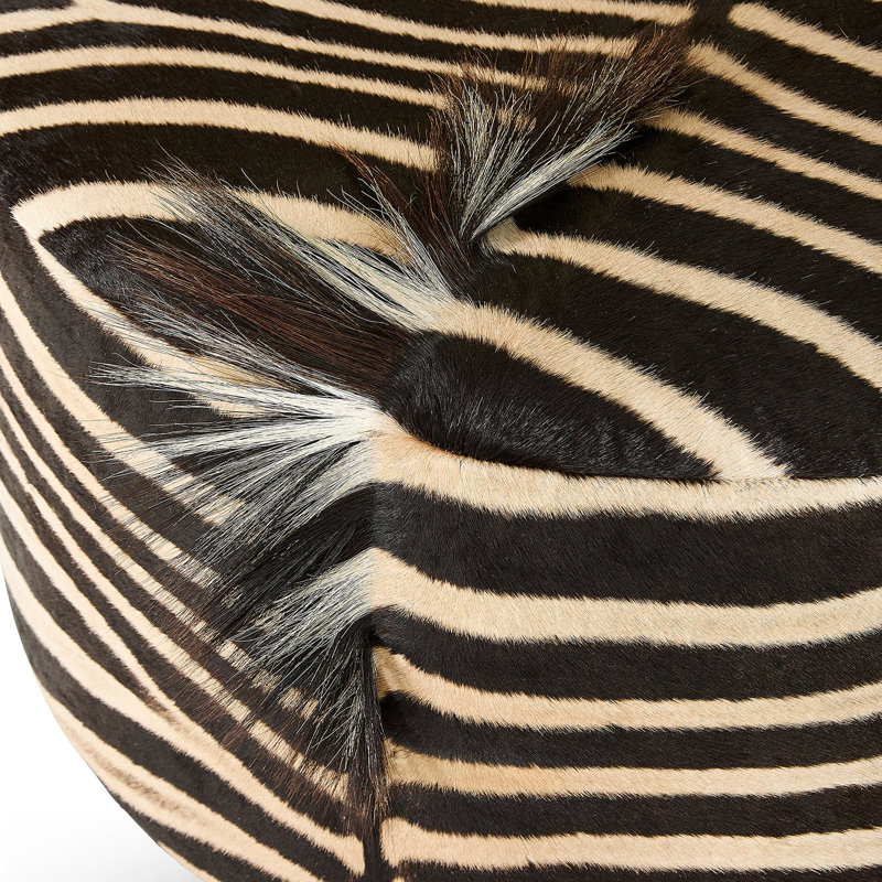 Zebra Hide Large Round