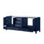 Meuble-lavabo double bleu marine l 80 po x P 22 po