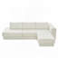 Canapé modulaire en L avec coussins double couche-325245277