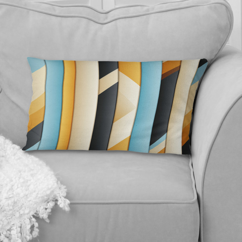 Urban Chic Striped Motif II - Coussin en polyester rayé