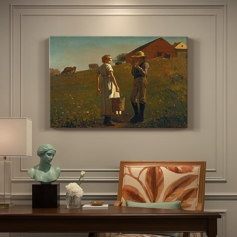 La chanson du Lark-Winslow Homer-Gallery, toile tendue-1876, 24 x 36