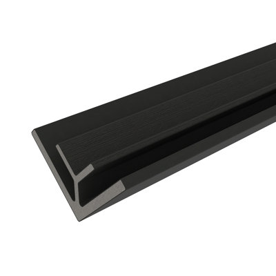 All Weather System 2.8 in. x 2.8 in. x 8 ft. Composite Siding Inside Corner Trim in Indian Ebony