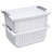 Sterilite Small Stacking Basket, Stack Storage Bins, Organize Closets, Pantry, Bathroom or Classroom