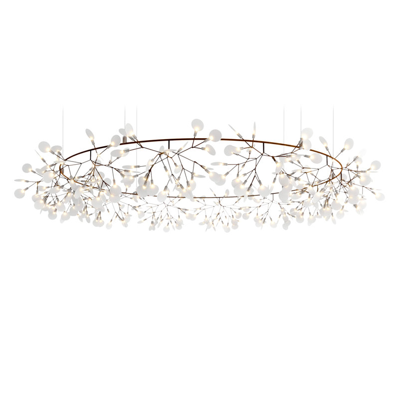 Heracleum III The Big O LED Chandelier, Copper, 82.6 inches, 10 meters