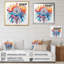 «Orange and Blue Boho Dreamcatcher Watercolor I», reproduction sur toile-324149415-324149411