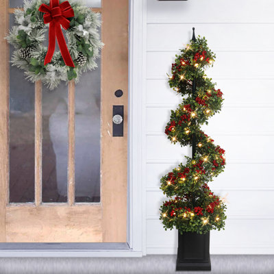Arbre de Noël en pot pré-éclairé 4 pi