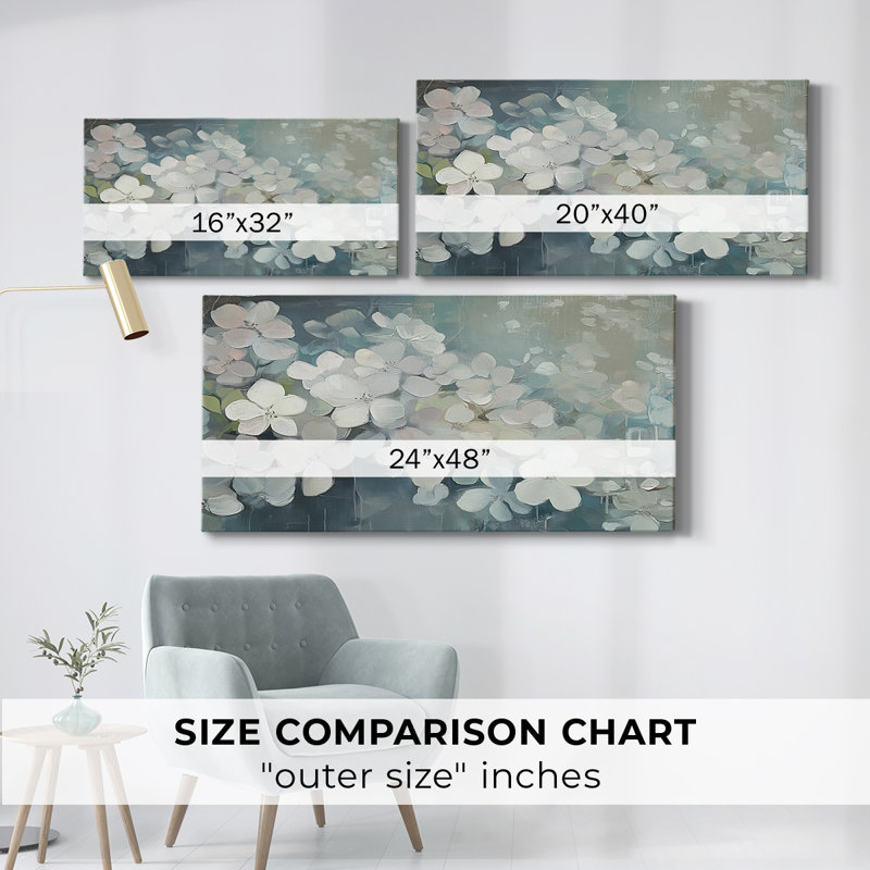 Botanical Series-CCLI- Toile tendue avec châssis - Prêt à accrocher, H 20 po x l 40 po