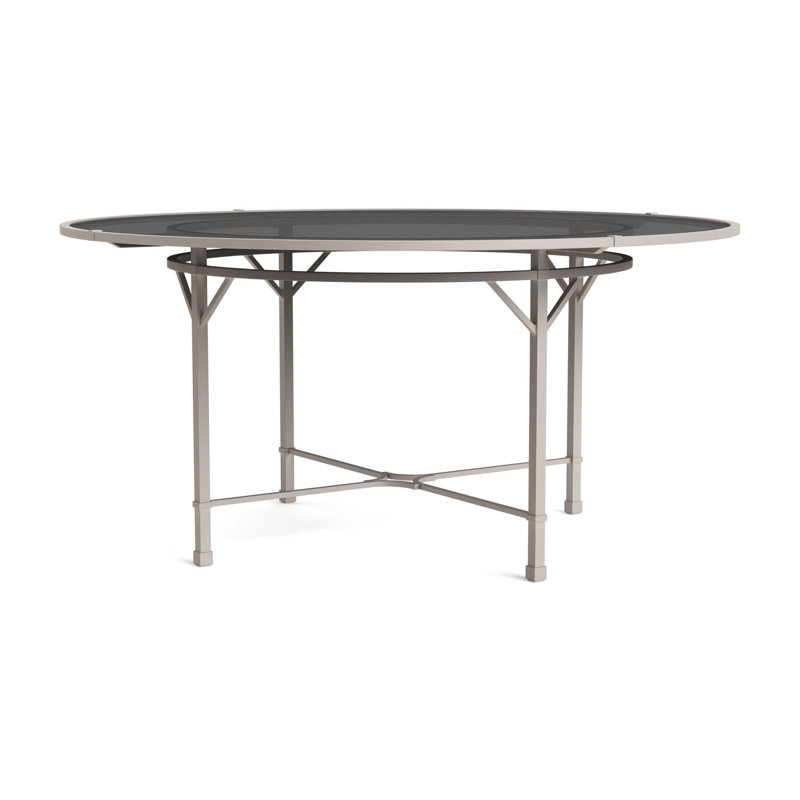 Venetian Outdoor Round Dining Table, Dove Smooth, 60" D