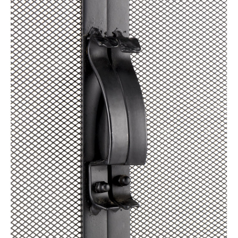 Pare-étincelles en acier à armoire simple, Noir