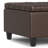Harrison 30"W Upholstered Transitional Square Lift-Top Ottoman with Hidden Storage-596577266
