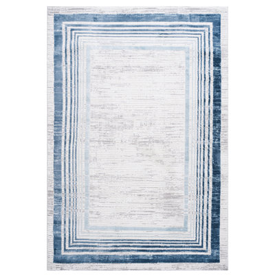 Tapis bleu / vert 5X7