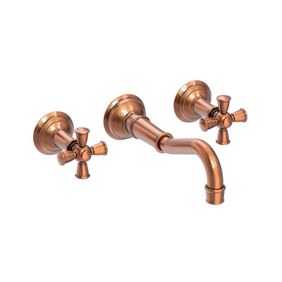 Jacobean Wall Mount Bathroom Faucet