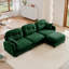 Canapé modulaire modulaire en forme de L avec repose-pieds, tissu chenille de qualité supérieure, dossier capitonné, conception ergonomique-1086400585