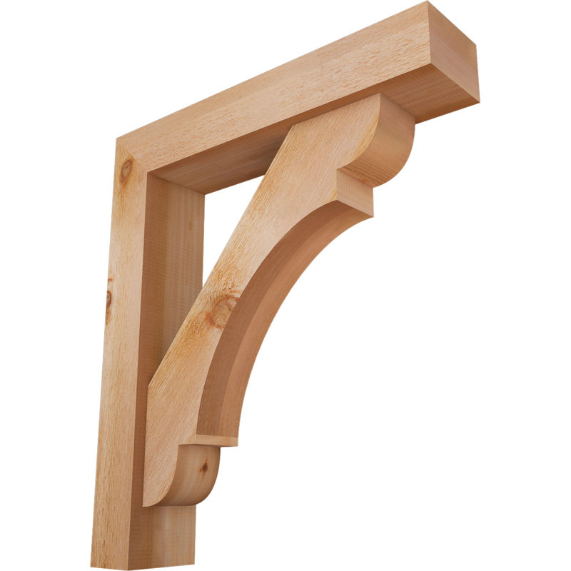 Support de bloc olympique avec entretoise décalée, 32 x 28, Cèdre rouge occidental de l 6 po (scié brut)