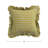 Mustard Gingham Ruffle Cotton Pillow-130495791
