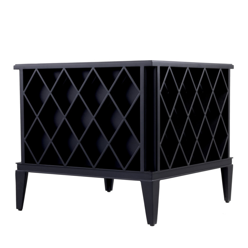 Ocean Club Metal Planter, Matte Black