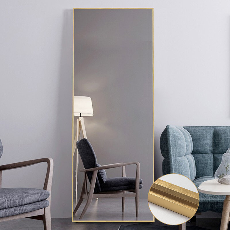 Miroir sur pied Koudia, Noir, 71 po x 31 po
