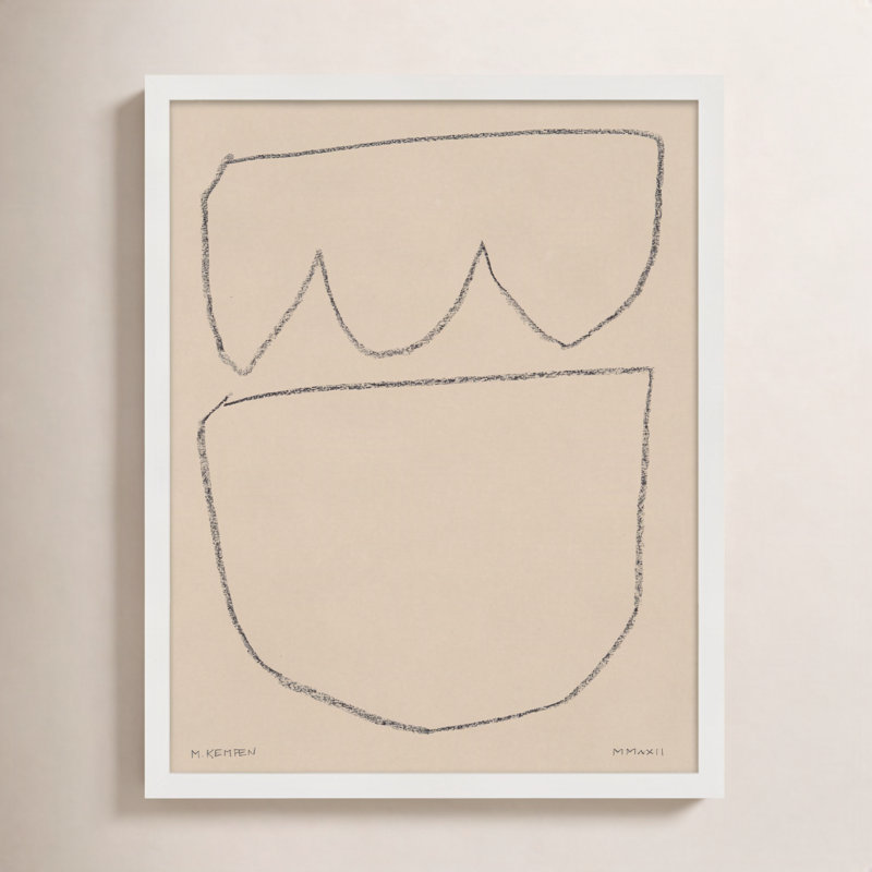 «Freya 8» par Michael Kempen - reproduction de cadre photo, H 30 po x l 24 po x P 1,25 po, Blanc
