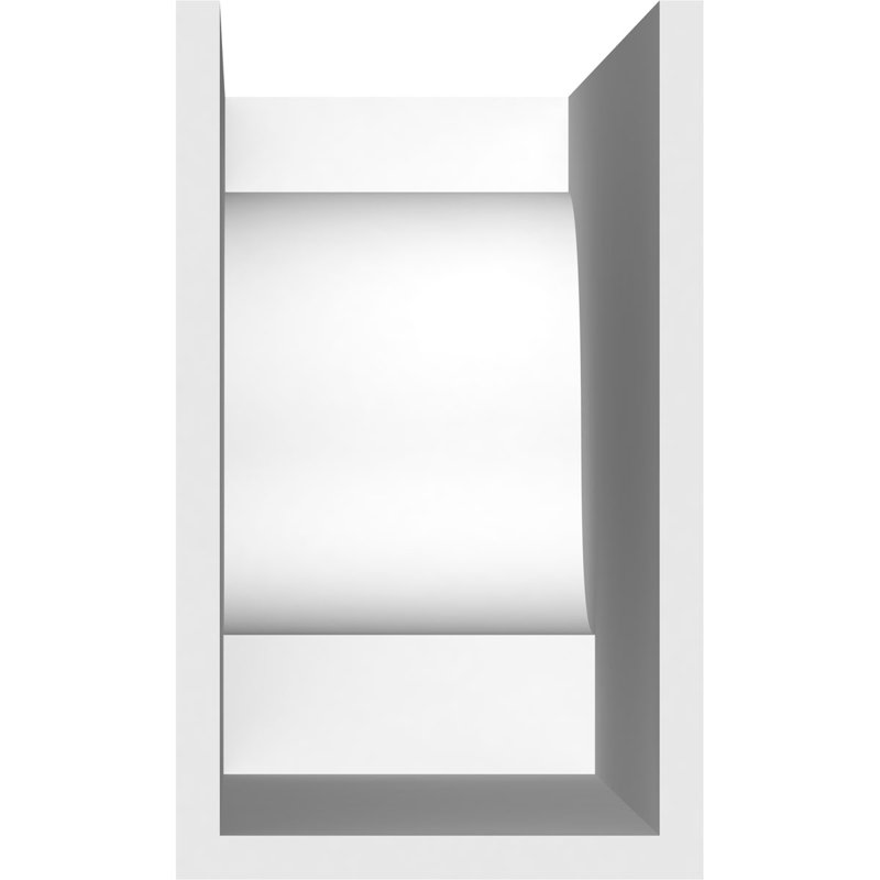 6"W x 10"H x 24"L Standard Newport Architectural Grade PVC Rafter Tail, 10"H x 6"W x 24"D