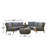 3 Piece Sectional Seating Group with Cushions